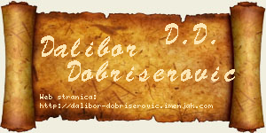 Dalibor Dobrišerović vizit kartica